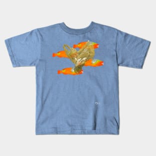 Plastic bag floating in the ocean. Kids T-Shirt